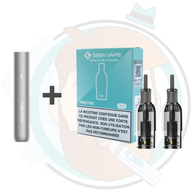 Pack Batterie + 2 cartouches pré-remplies Wenax M1 - Geekvape